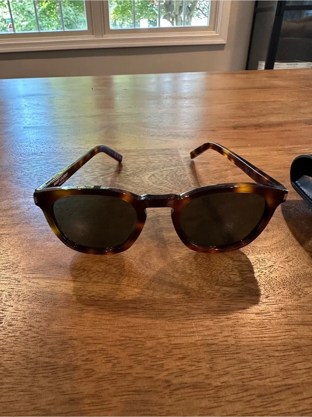 Saint Laurent Tortoiseshell SL 28 Havana Sunglasses